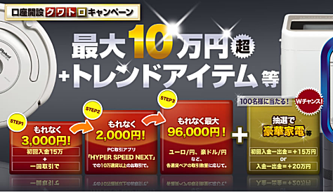 マネーパートナーズFX、【現金3,000円】がもらえる口座開設キャンペーン