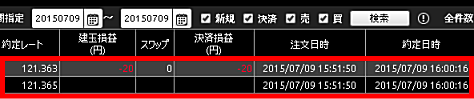 DMMFXの取引履歴