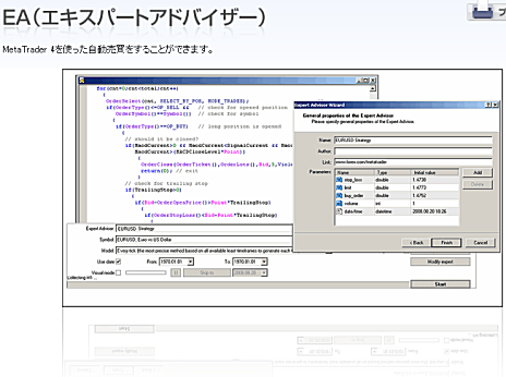 Forex.comのMT4サポートツール