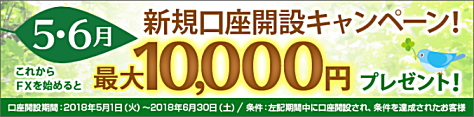 FXプライム byGMO口座開設キャンペーン実施中!