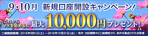 FXプライム byGMOの新規口座開設で、【現金10,000円】キャッシュバック!