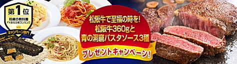 JFXのグルメプレゼントキャンペーン